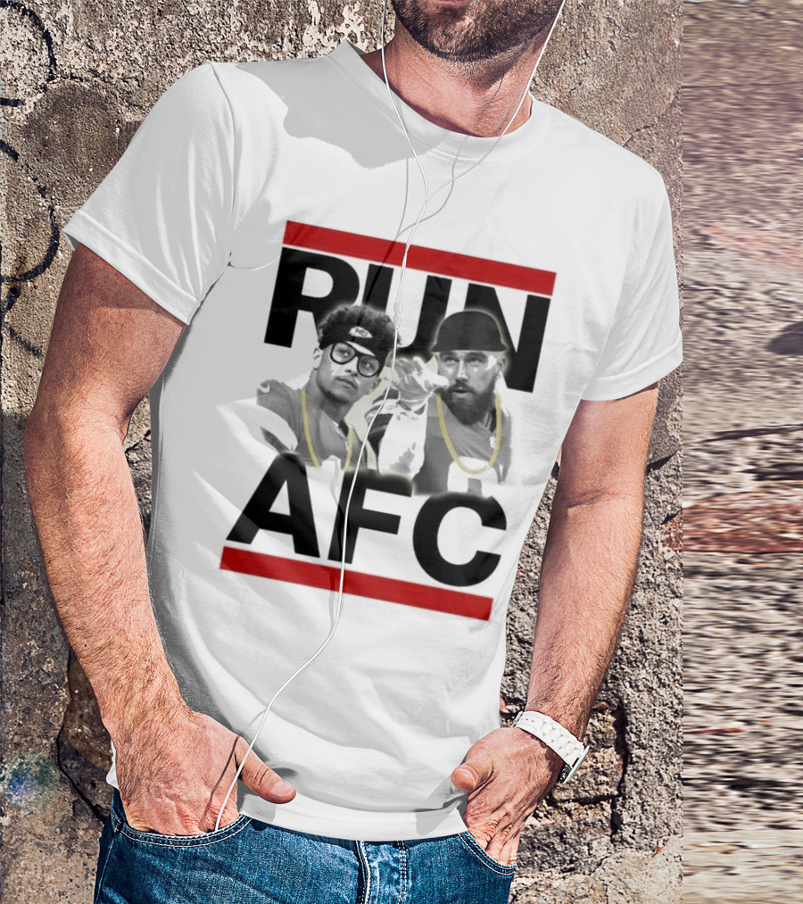 Patrick Mahomes Travis Kelce Run AFC Champions T-Shirt