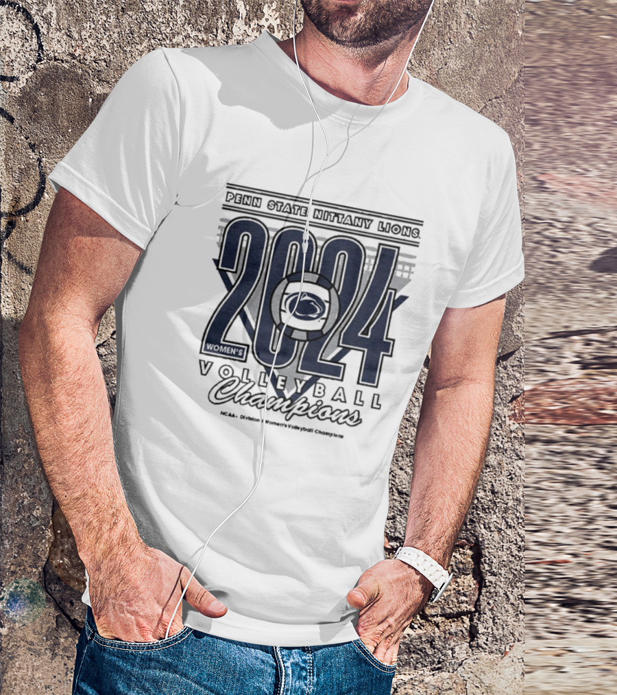 Penn State Nittany Lions 2024 Volleyball Champions Vintage T-Shirt