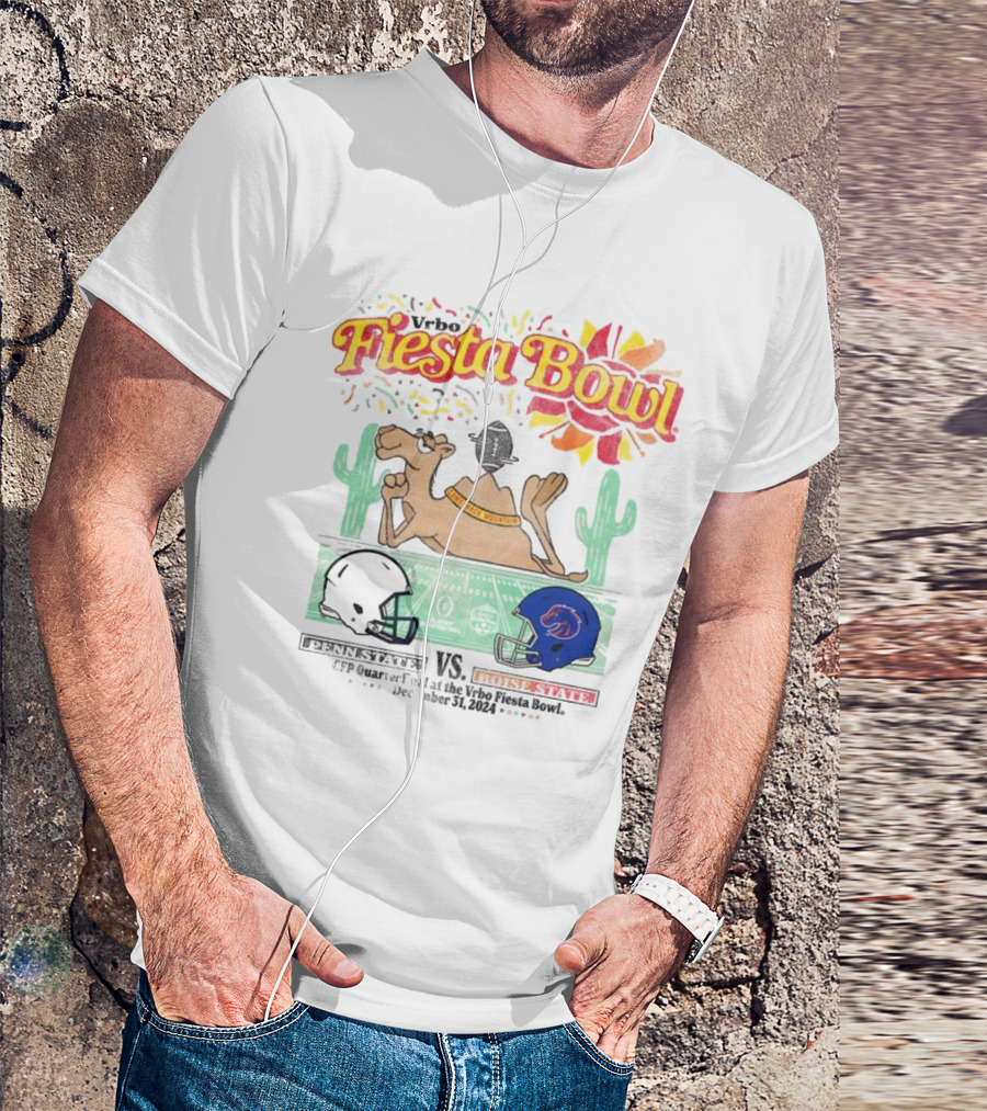 Penn State Vs Boise State 2024 Fiesta Bowl Camelback Clash CFP Vrbo Matchup T-Shirt