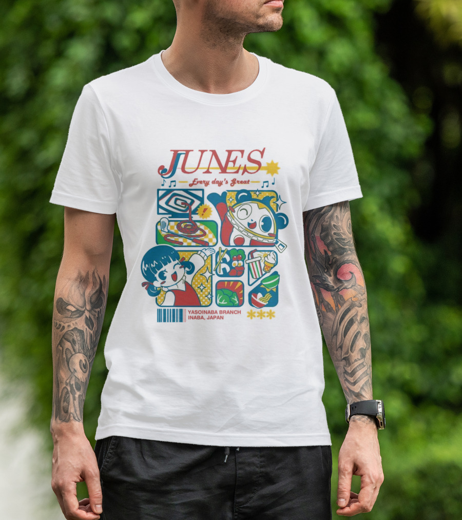 Junes Every Day's Great Persona 4 Characters And Scenes T-Shirt