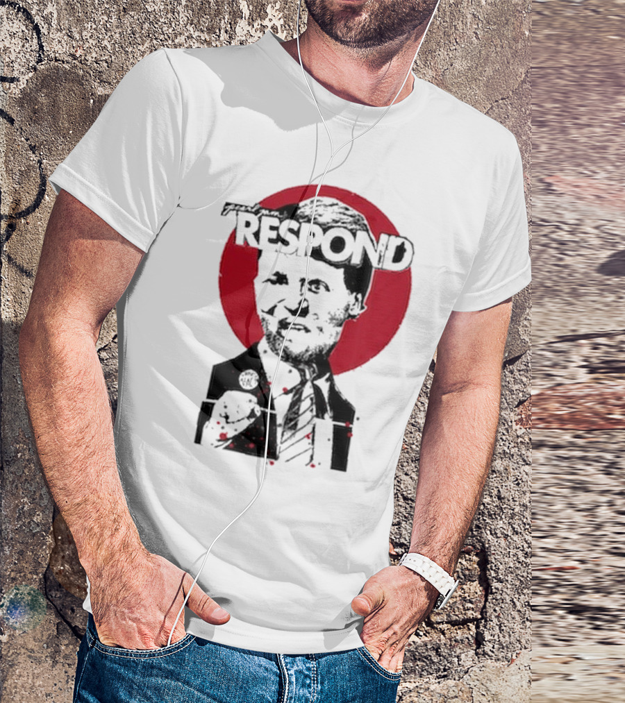 Pearl Jam Respond 2025 Red Circle Silhouette T-Shirt