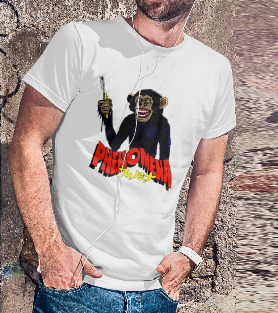 Phenomena フェノミナ Monkey Holding Razor T-Shirt