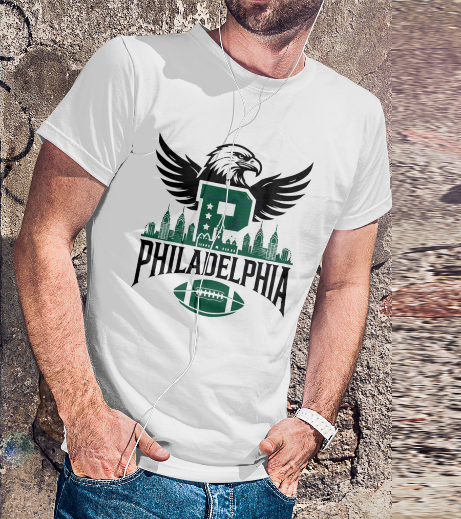 Philadelphia Skyline Football Team P Mascot 2025 T-Shirt