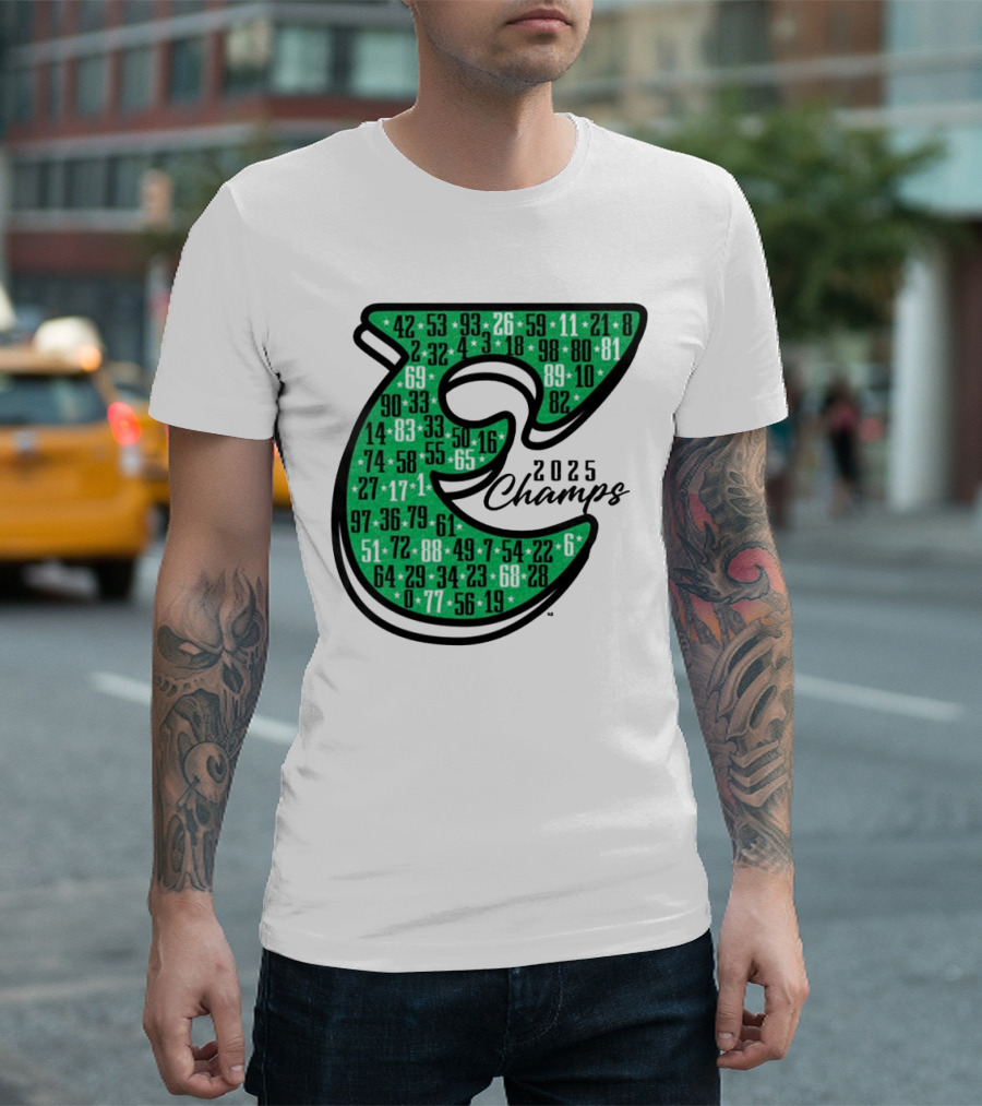 Philadelphia E 2025 Champs Numbers Design T-Shirt