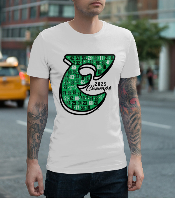 Philadelphia E 2025 Champs Numbers Design T-Shirt