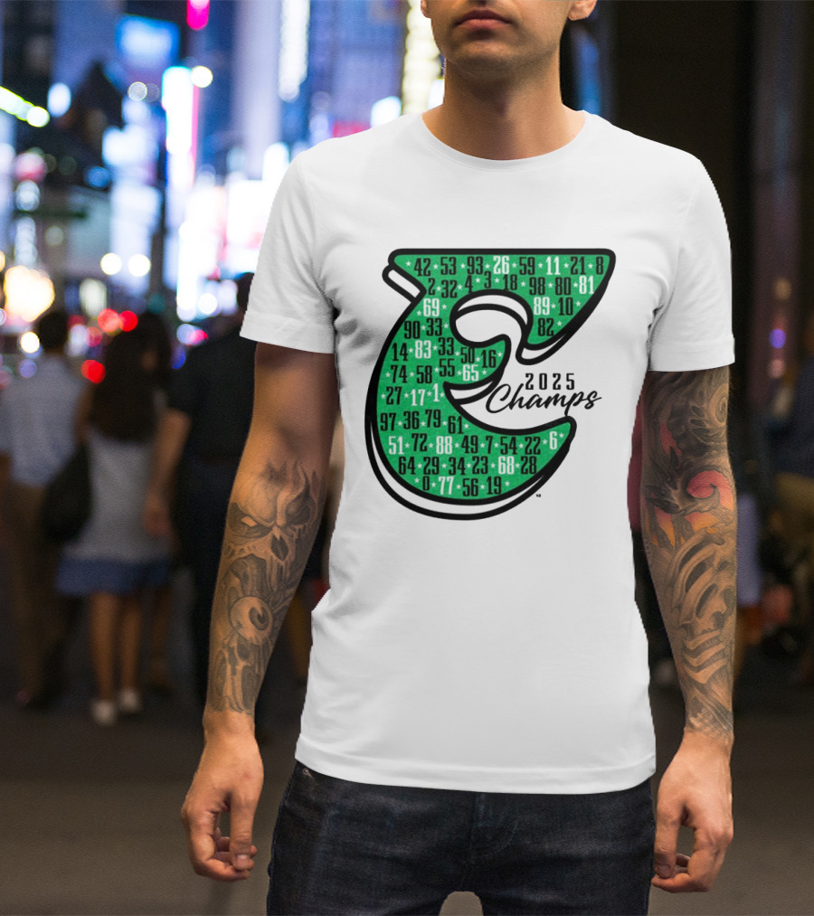 Philadelphia E 2025 Champs Numbers Design T-Shirt