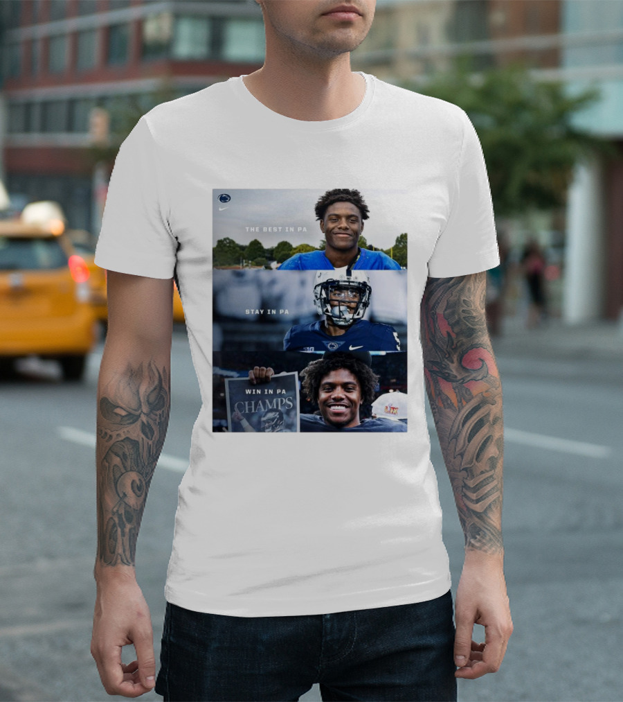 Penn State Football Jahan Dotson The Best In PA Stay In PA Win In PA Champs T-Shirt