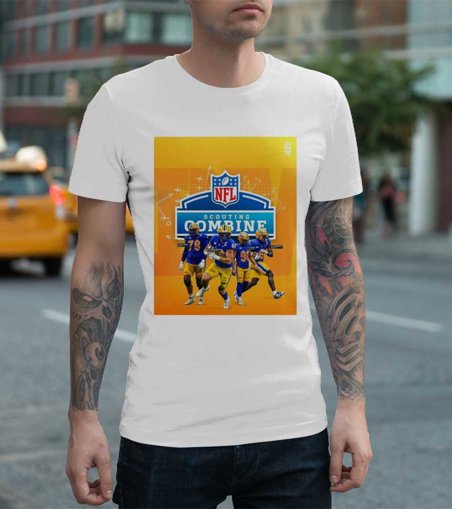 Pitt Panthers NFL Scouting Combine Branson Taylor Gavin Bartholomew Ben Sauls Konata Mumpfield Football T-Shirt