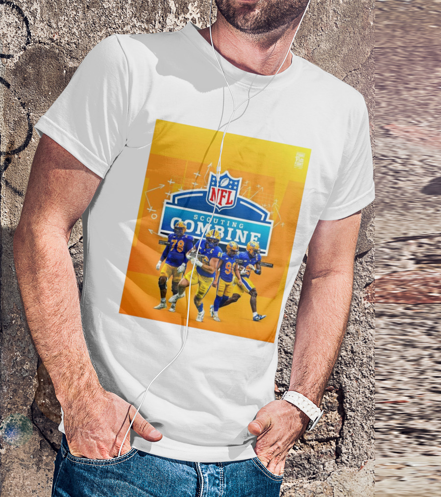 Pitt Panthers NFL Scouting Combine Branson Taylor Gavin Bartholomew Ben Sauls Konata Mumpfield Football T-Shirt
