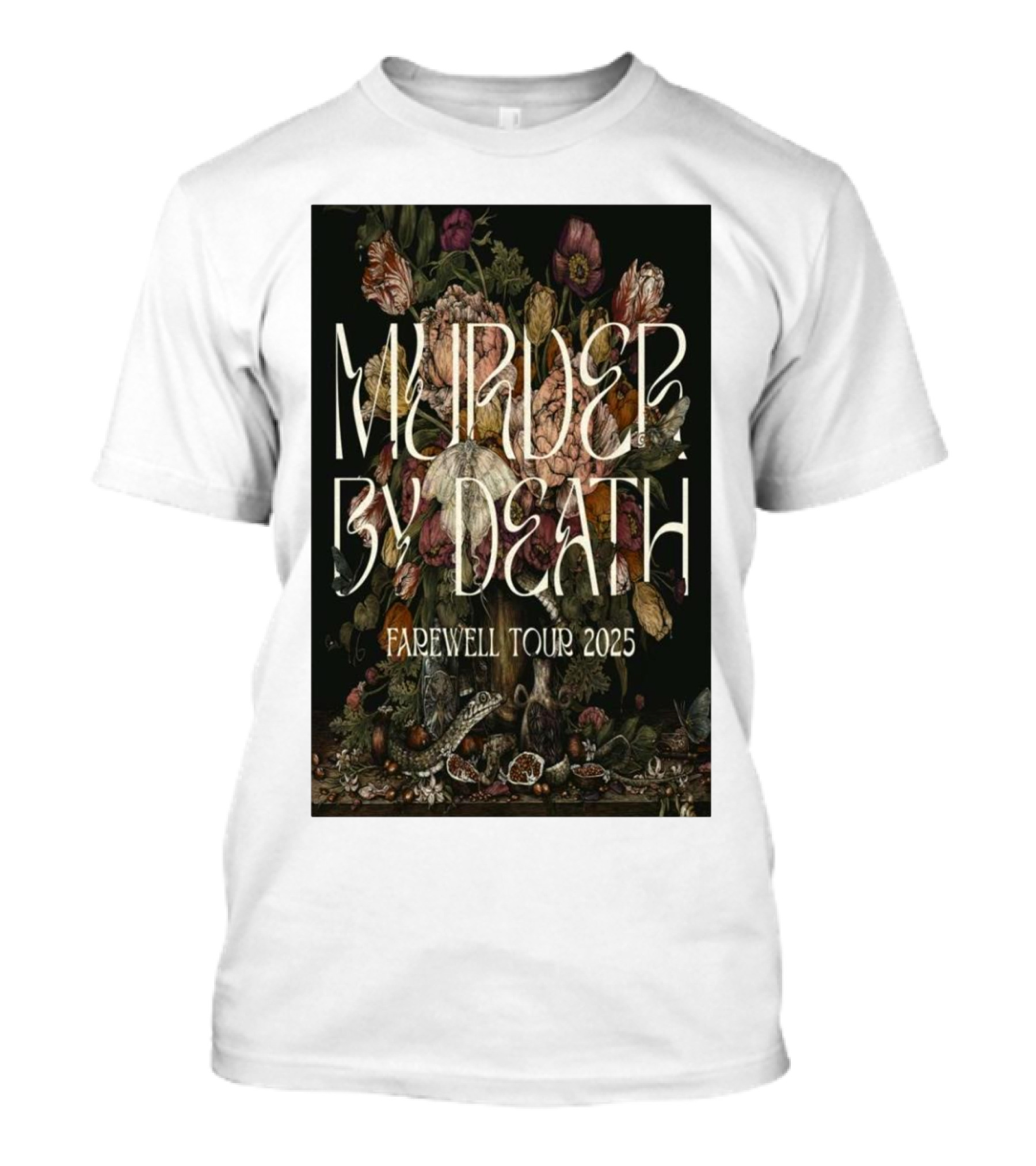 Murder By Death Farewell Tour 2025 Botanical Art T-Shirt