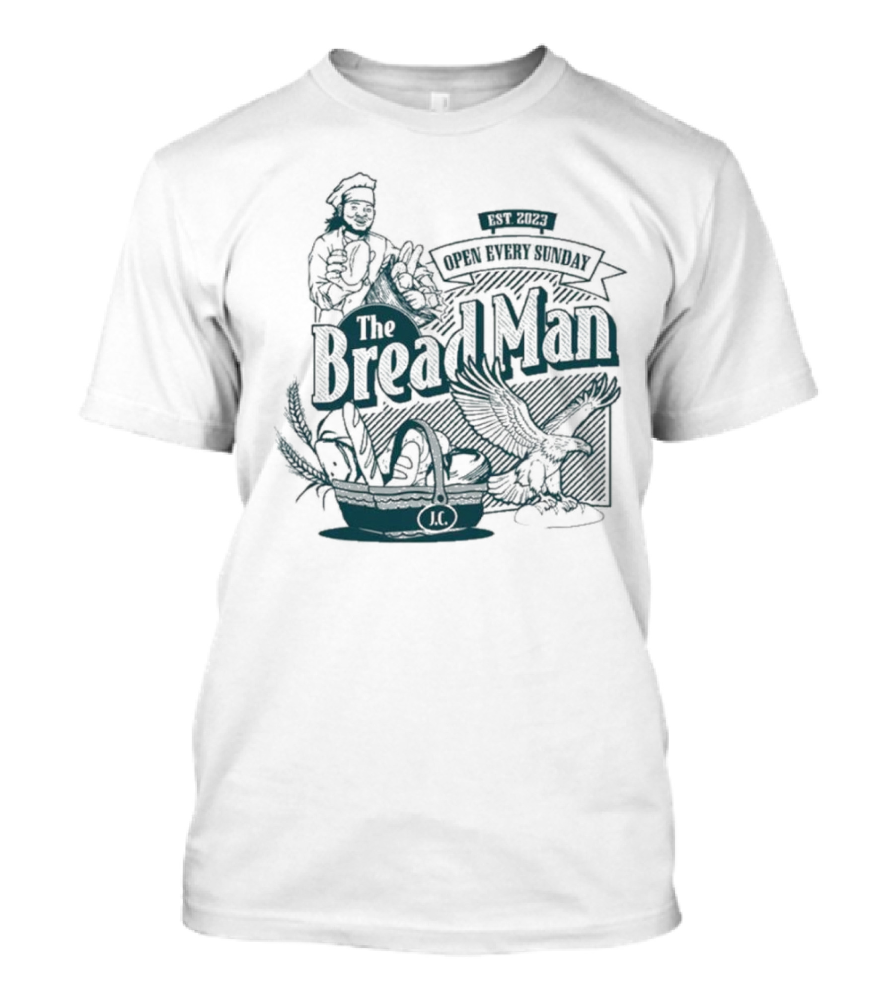 Philadelphia Eagles Win Kansas City Chiefs The Bread Man Est 2023 Football Bowl And Eagle T-Shirt