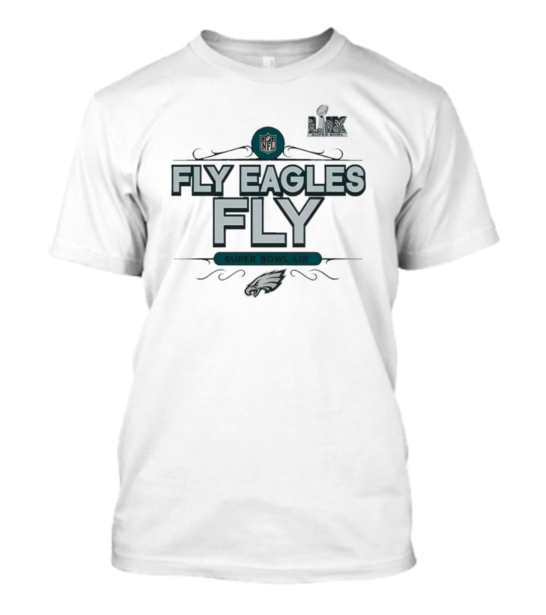 Fly Eagles Fly Super Bowl LIX NFL Philadelphia Eagles Logo T-Shirt