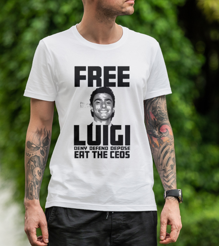 Portland USA Free Luigi Deny Defend Depose Eat The Ceos T-Shirt