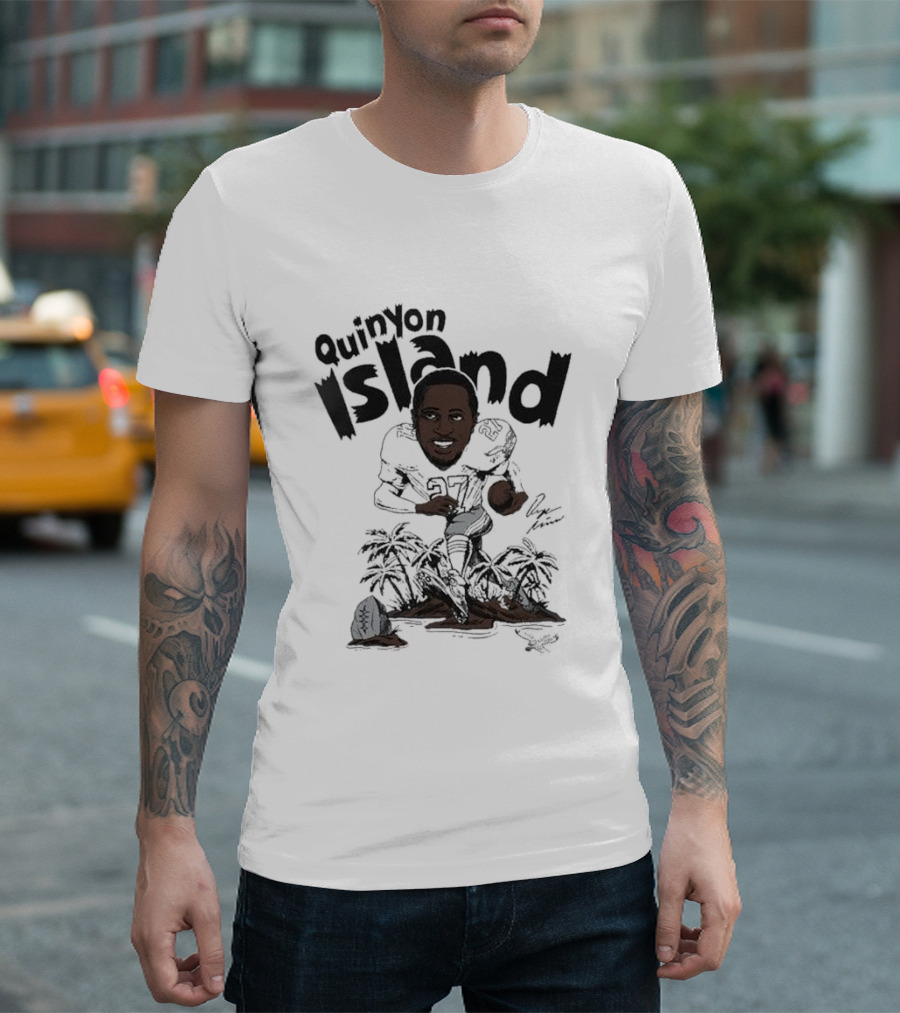 Quinyon Island Mitchell Kelly Green Philadelphia Eagles Player Tri-Blend T-Shirt