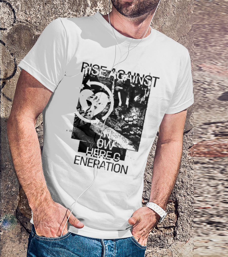 Rise Against Nowhere Generation Street Kids Stop Skeleton T-Shirt