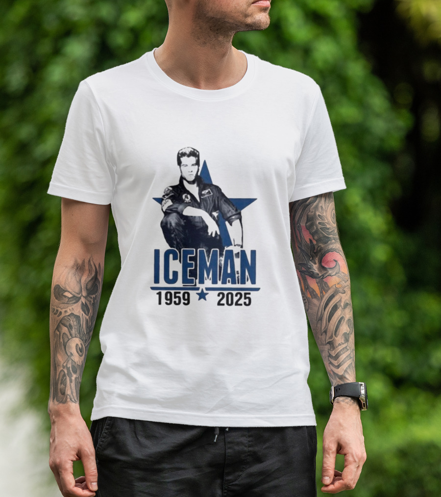 Val Kilmer 1959-2025 Iceman Top Gun T-Shirt