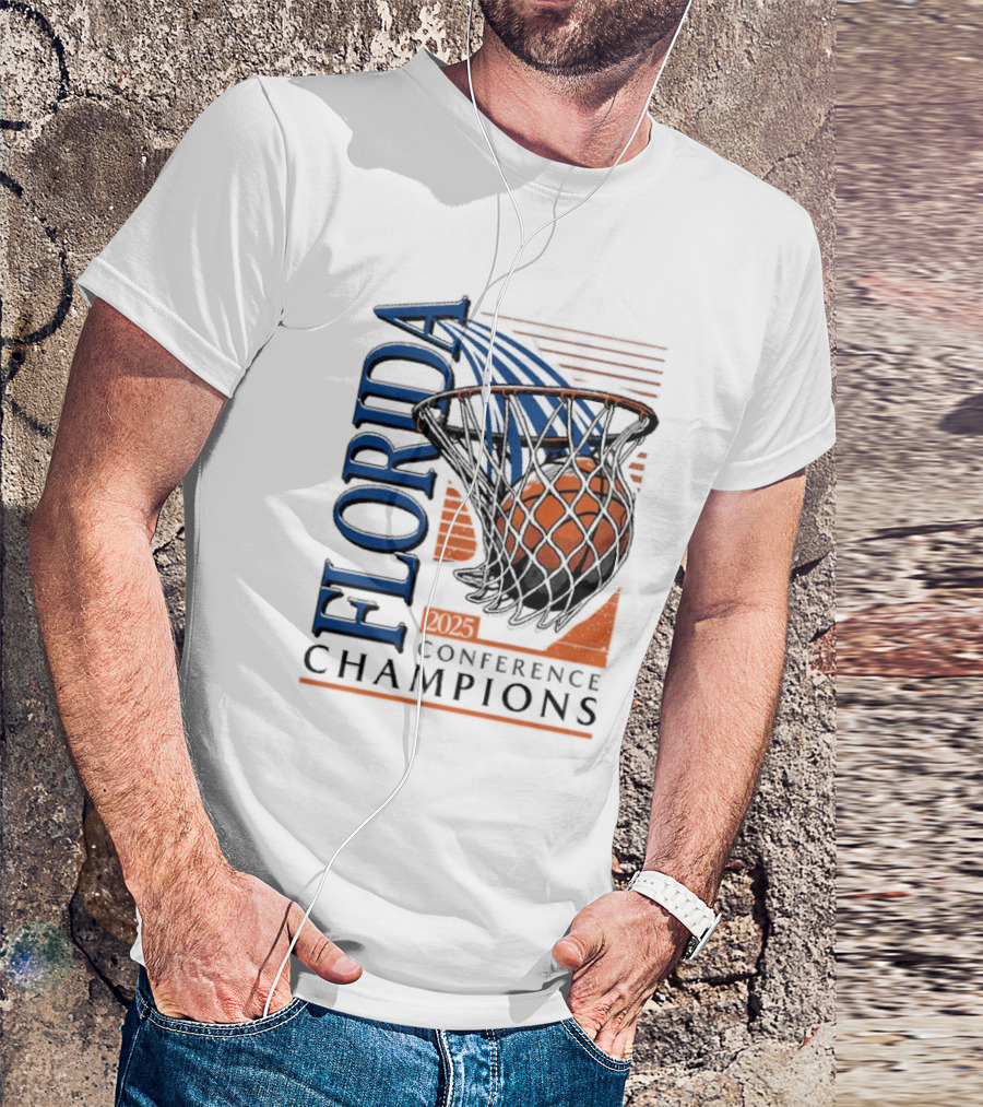 SEC Conference Champions Florida Basketball 2025 T-Shirt