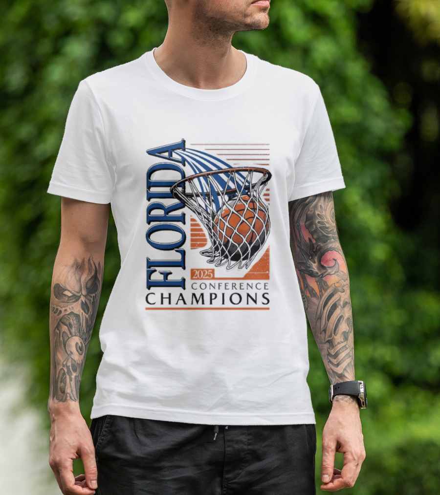 SEC Conference Champions Florida Basketball 2025 T-Shirt