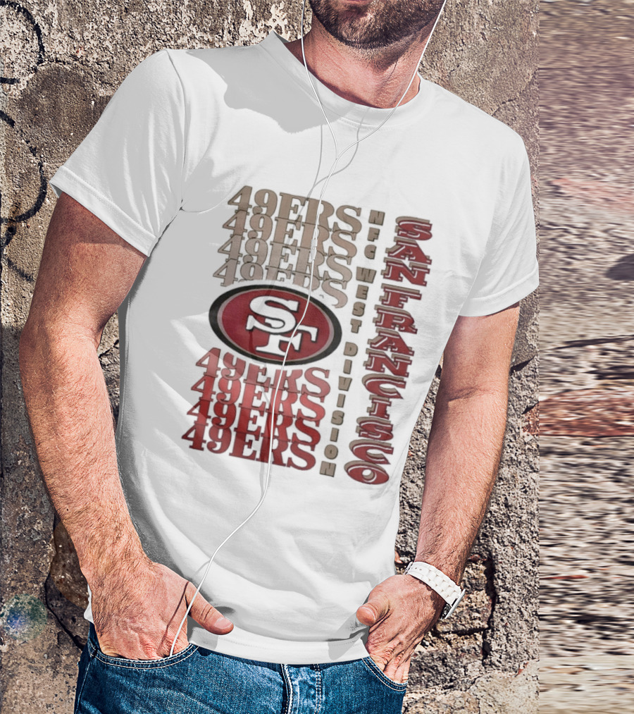 San Francisco 49ers NFC West Division 49ers SF Logo T-Shirt
