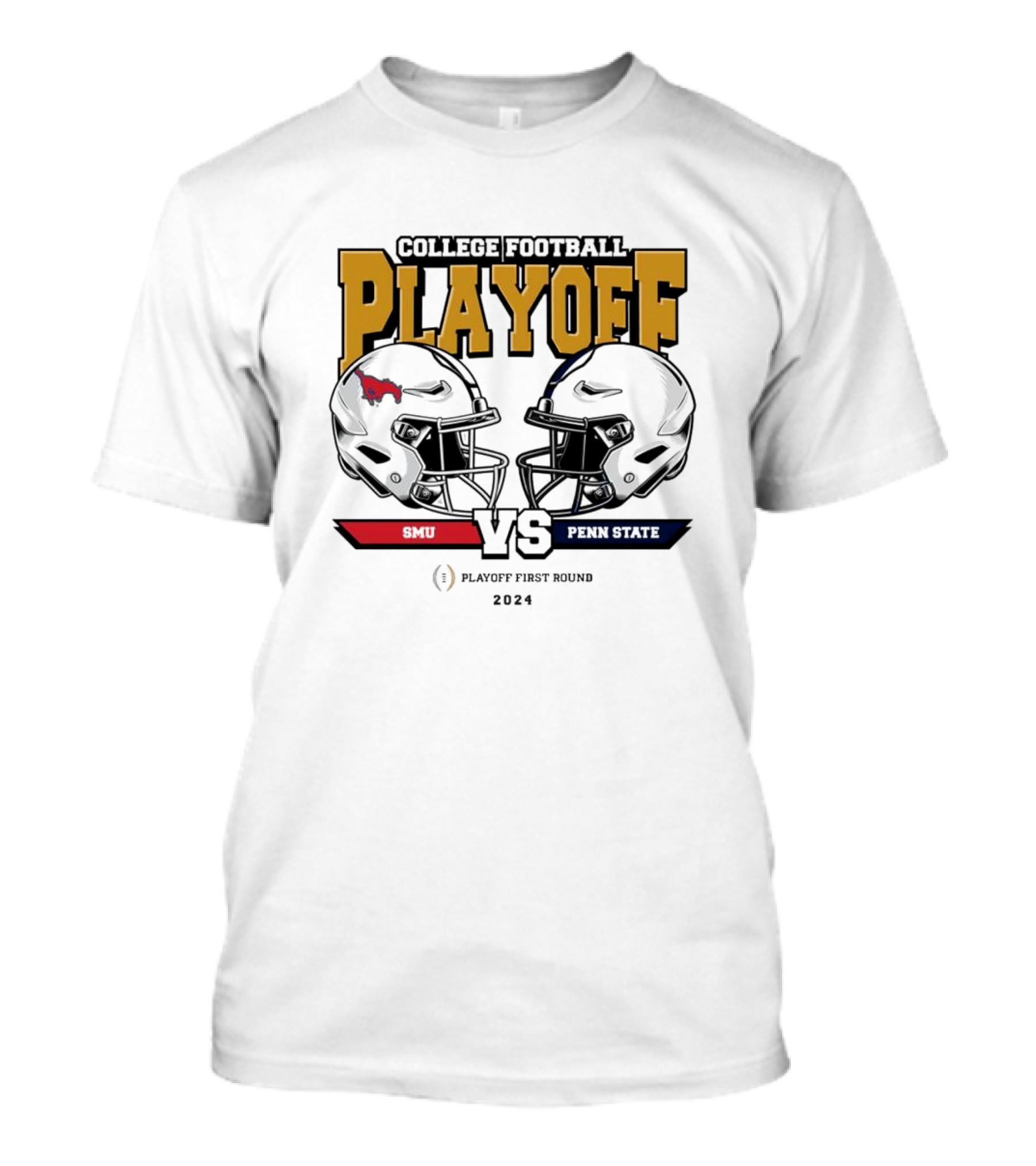SMU Mustangs Vs Penn State Nittany Lions 2025 College Football Playoff First Round Matchup T-Shirt