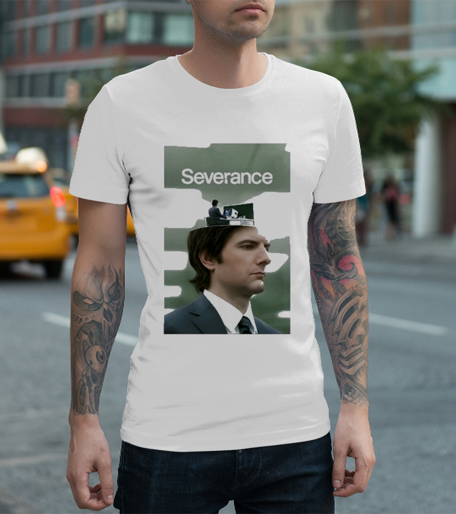 Severance 2022 Business Suit Man With Desk In Head T-Shirt