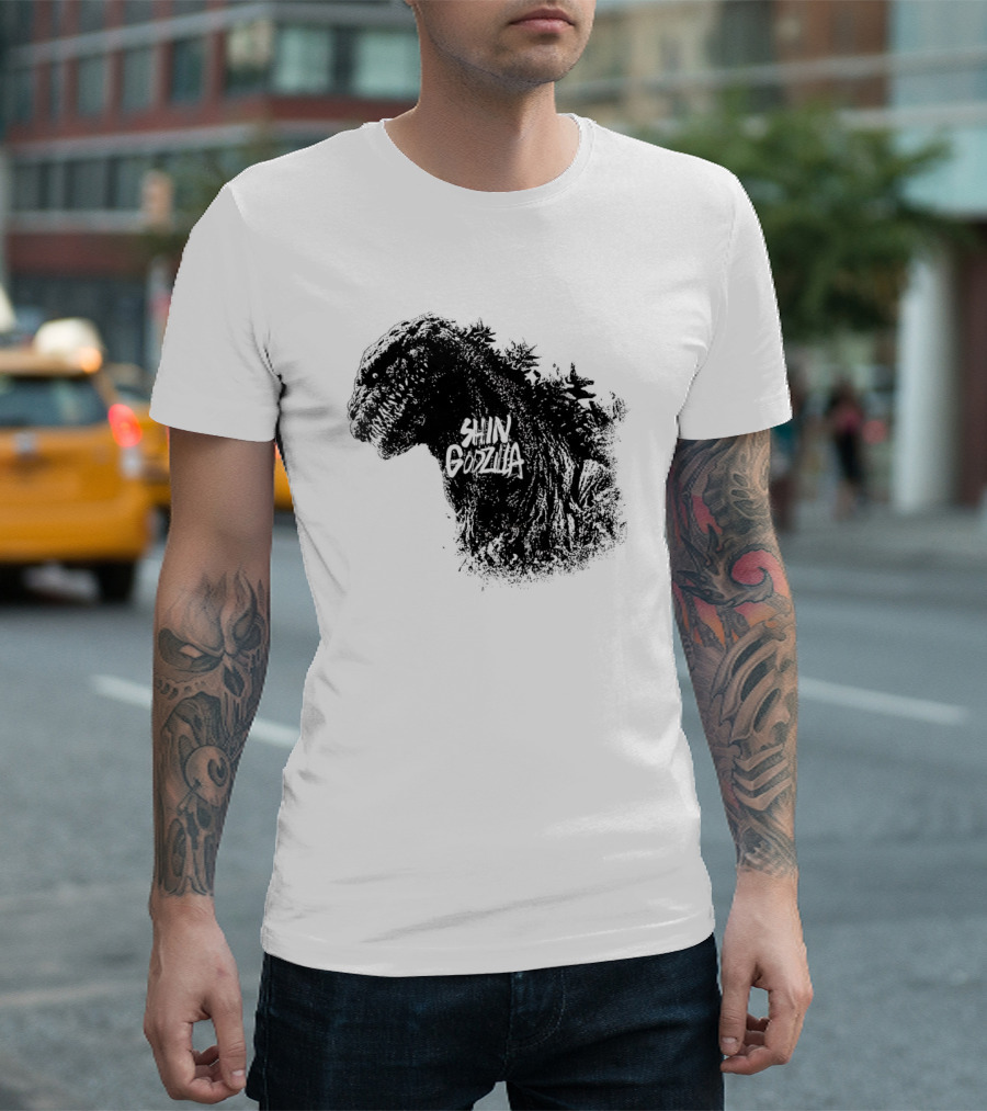 Shin Godzilla Persecution Of The Masses Kaiju Silhouette T-Shirt