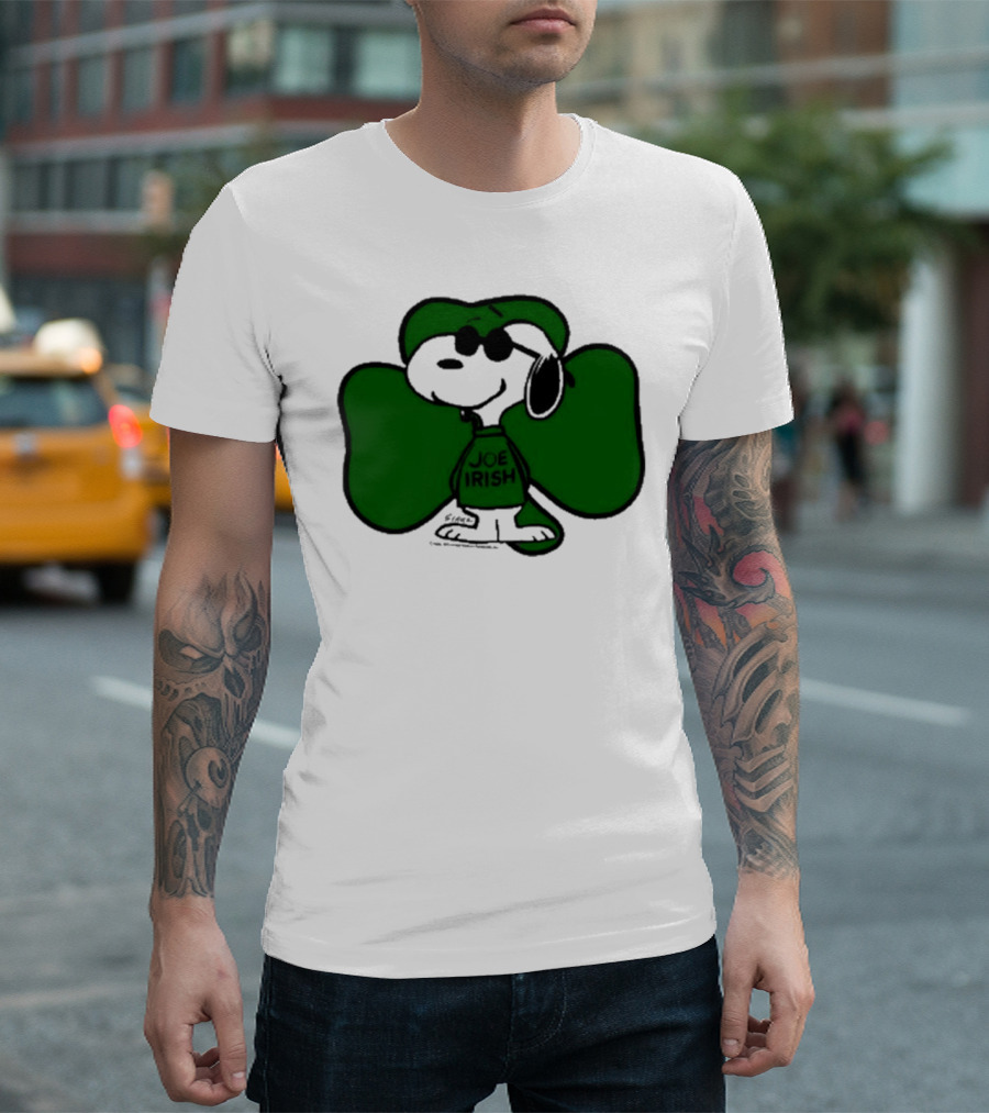 Snoopy Joe Irish Shamrock 1980s Vintage Style T-Shirt