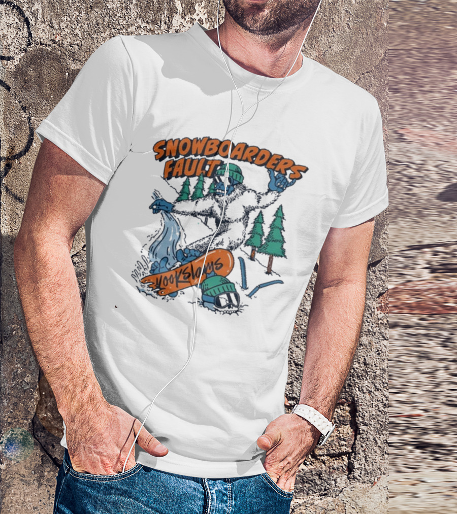Kookslams Snowboarders Fault Monster Winter Sports Fun T-Shirt