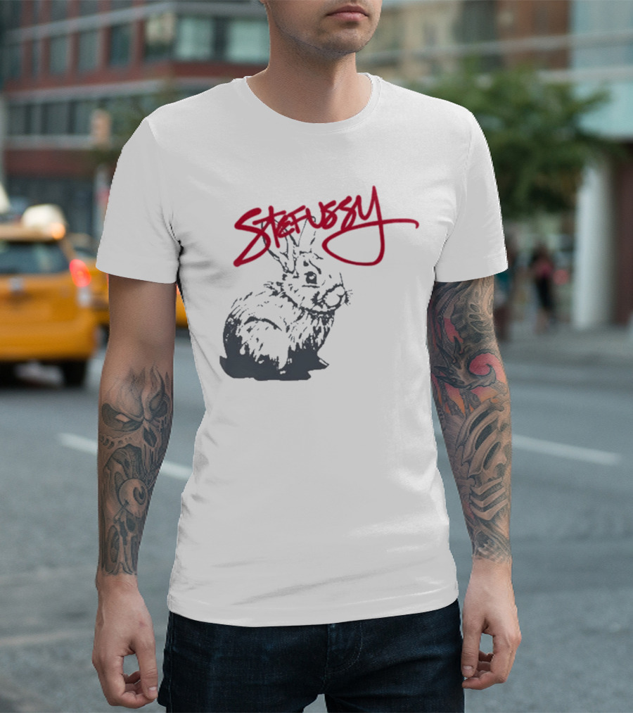 Stefussy Bunny Stussy Graphic T-Shirt