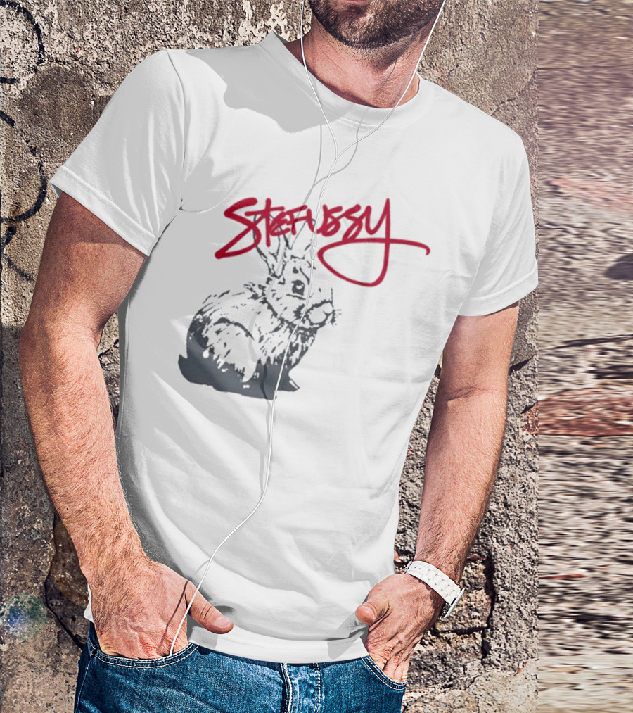 Stefussy Bunny Stussy Graphic T-Shirt