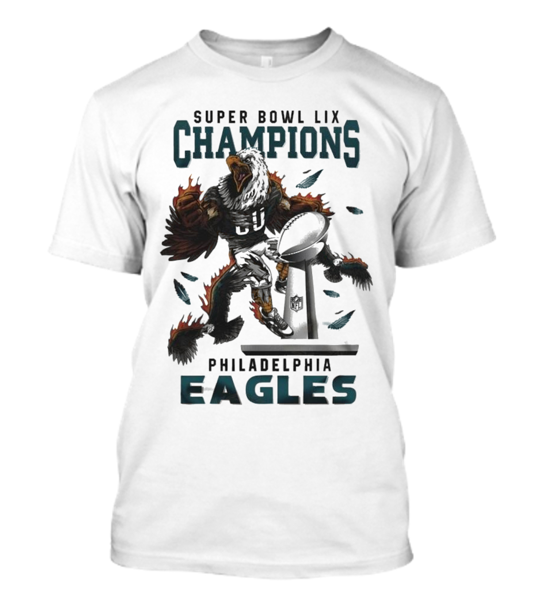 Super Bowl LIX Champions Philadelphia Eagles Mascot Celebration T-Shirt