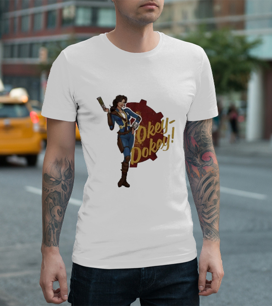 Spartan117gw Okey Dokey Gaming Vault Girl Retro Style T-Shirt