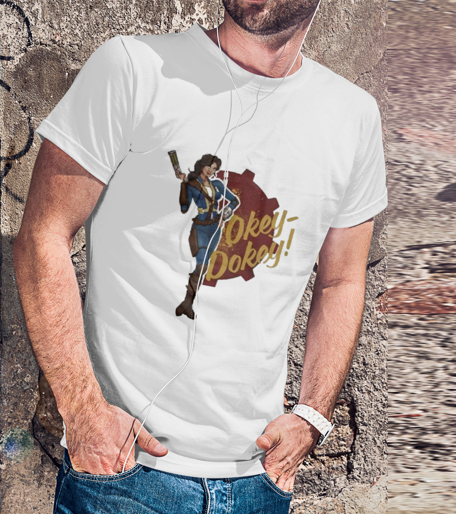 Spartan117gw Okey Dokey Gaming Vault Girl Retro Style T-Shirt