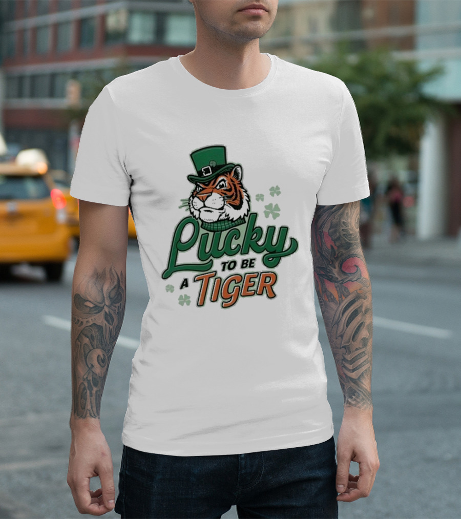 Lucky to Be a Tiger St. Patty Banks Theme T-Shirt