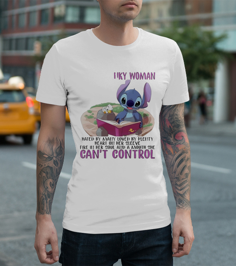 Cranky Woman Stitch Can't Control Hated By Many Loved By Plenty T-Shirt
