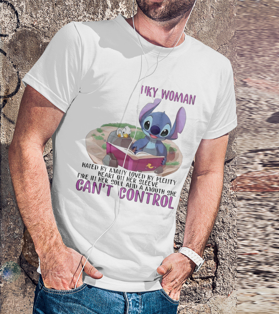 Cranky Woman Stitch Can't Control Hated By Many Loved By Plenty T-Shirt