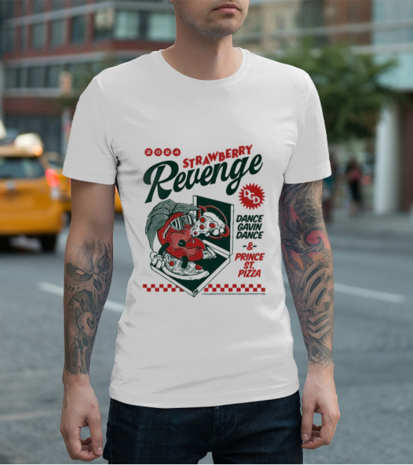 Strawberry Revenge Dance Gavin Dance Pizza Parody Pizza T-Shirt