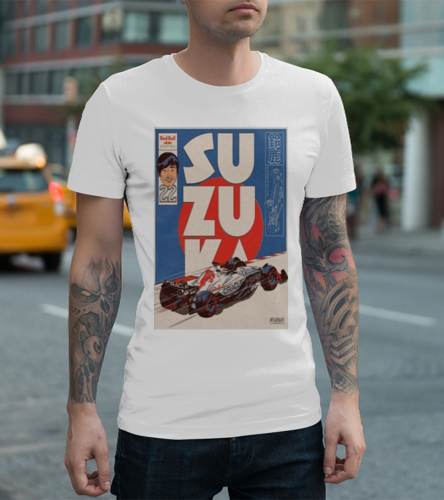 Red Bull Racing Oracle Suzuka 2025 Special Livery Tour With Number 22 T-Shirt