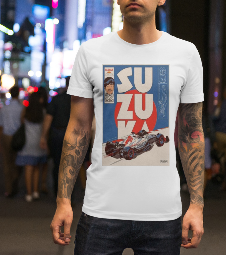 Red Bull Racing Oracle Suzuka 2025 Special Livery Tour With Number 22 T-Shirt