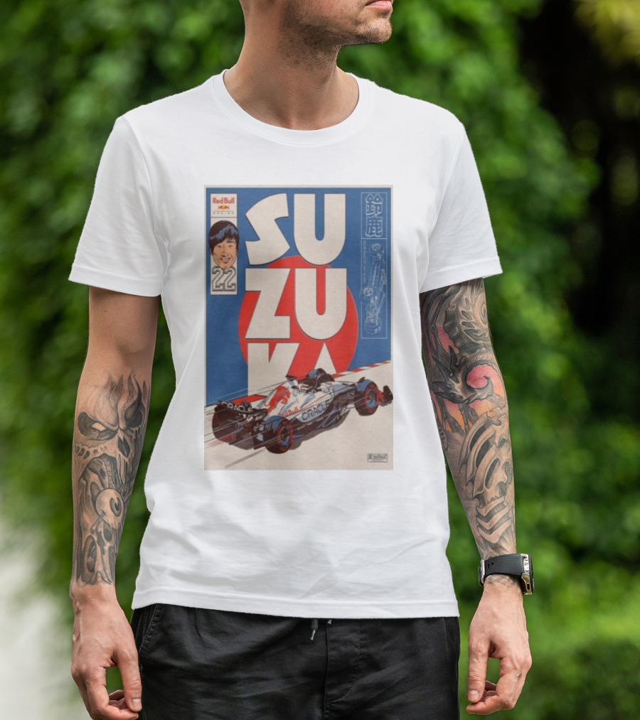 Red Bull Racing Oracle Suzuka 2025 Special Livery Tour With Number 22 T-Shirt