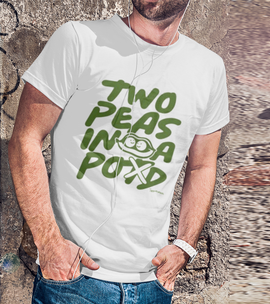 Two Peas In A Pod Tanner Smith Playful Pea Doodle T-Shirt