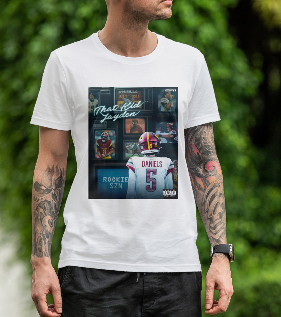 ESPN Rookie SZN That Kid Jayden Daniels Washington 5 T-Shirt