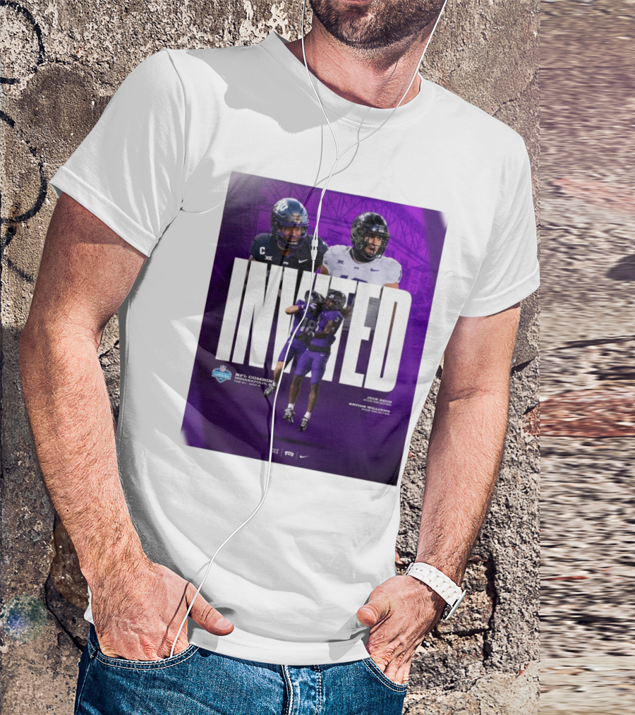 Invited NFL Combine TCU Horned Frogs Jack Bech Savion Williams Wide Receivers Indianapolis 2024 T-Shirt