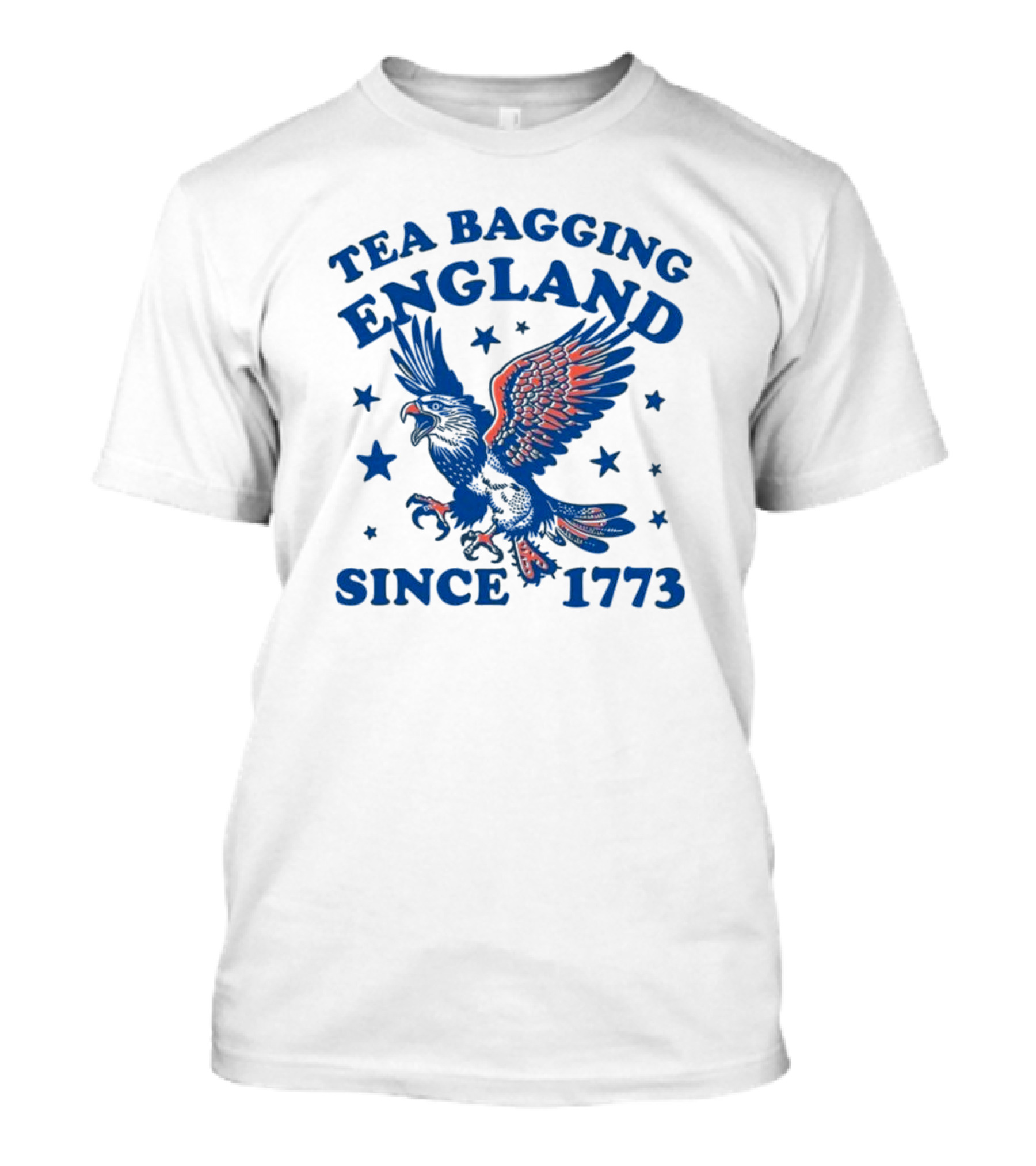 Tea Bagging England Since 1773 Bald Eagle And Stars T-Shirt