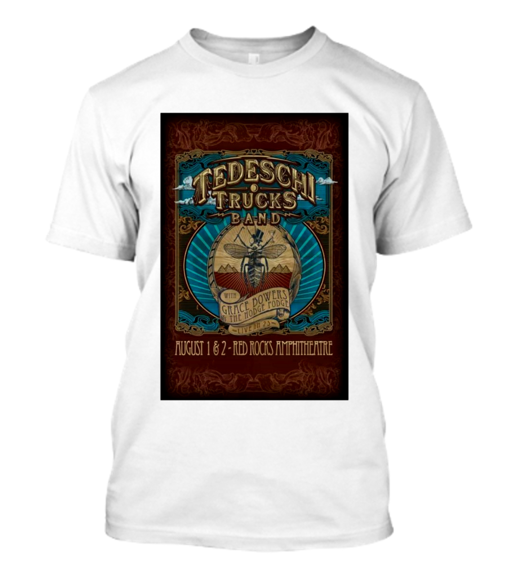 Tedeschi Trucks Band August 1-2 2025 Red Rocks Amphitheatre Live With Grace Bowers The Hodge Podge T-Shirt