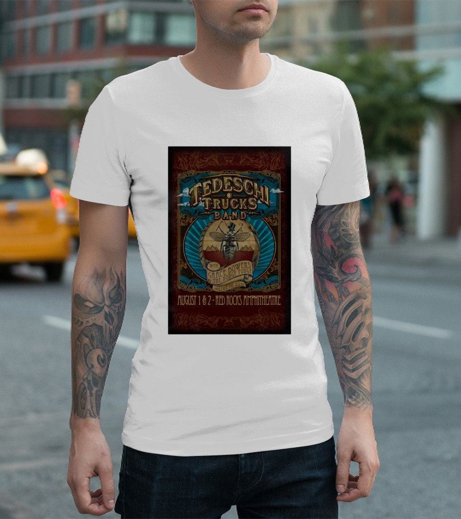 Tedeschi Trucks Band August 1-2 2025 Red Rocks Amphitheatre Live with Grace Bowers The Hodge Podge T-Shirt