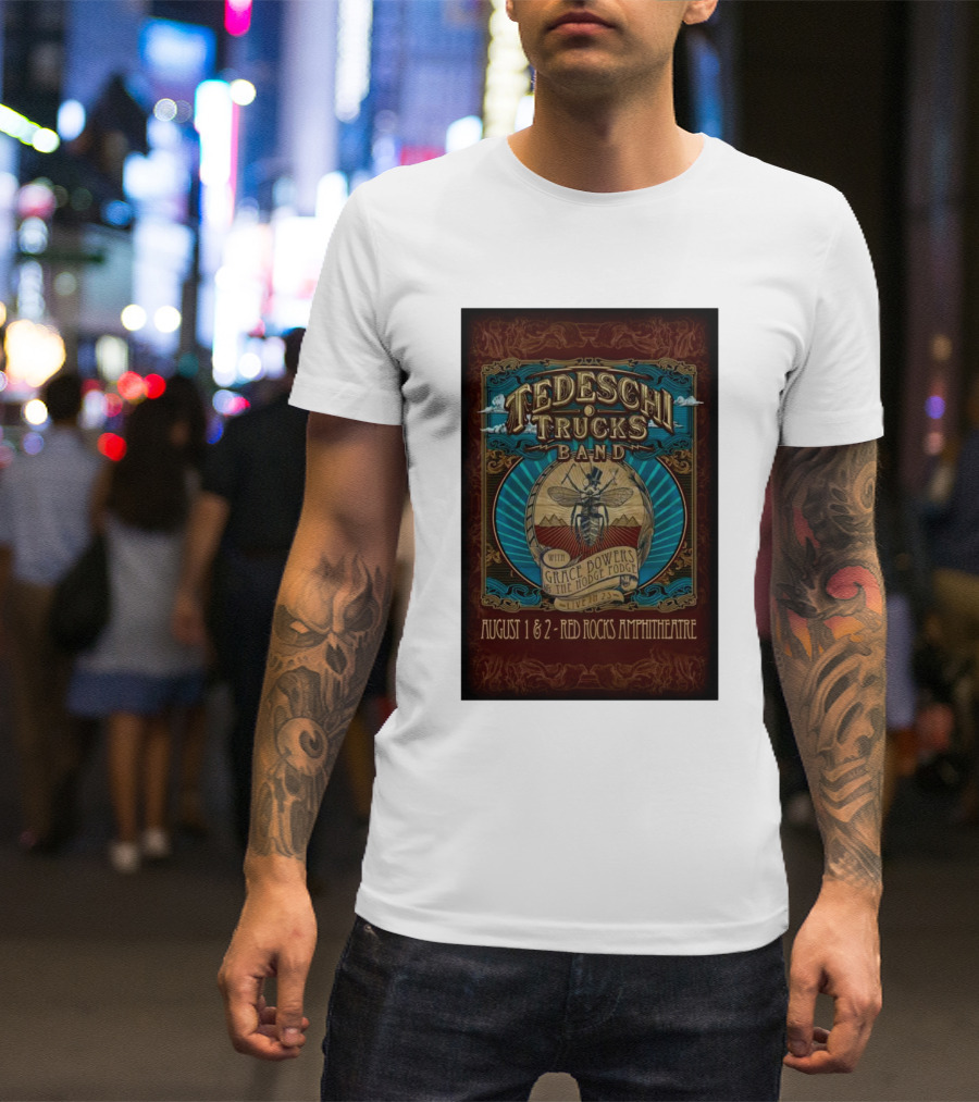 Tedeschi Trucks Band August 1-2 2025 Red Rocks Amphitheatre Live With Grace Bowers The Hodge Podge T-Shirt