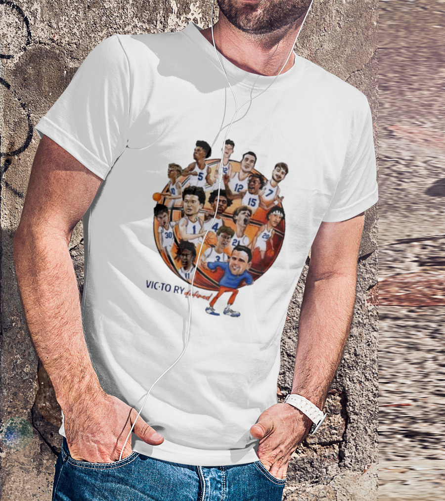 Victorious Gatorsmbk Florida Basketball Caricature Players Team Number 1 T-Shirt