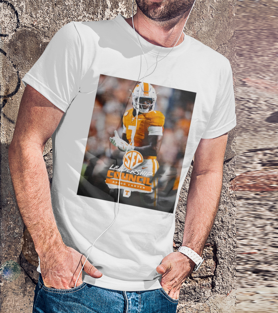 Tennessee Vols Arion Carter SEC Leadership Council Football T-Shirt
