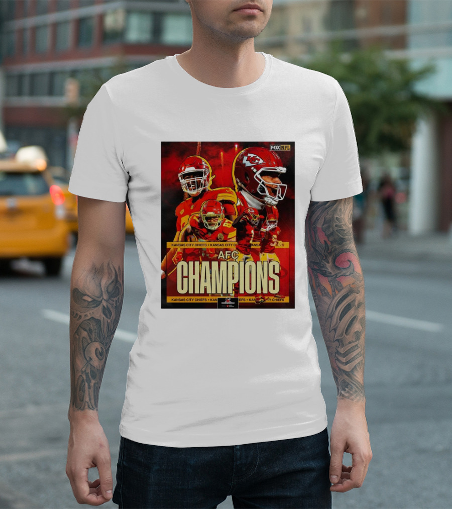 Kansas City Chiefs AFC Champions Fox NFL Kansas City Chiefs Kansas City Chiefs T-Shirt